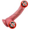 Realistic Dildo, 8.4 in Soft Silicone Dildo with Strong Suction Cup, G Spot Dildo Penis Sex Toys for Women Couples Sexual