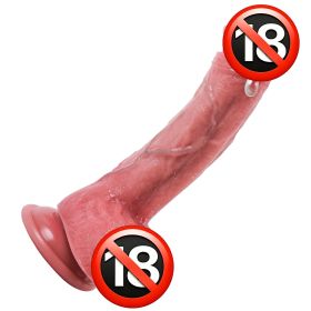Realistic Dildo, 8.4 in Soft Silicone Dildo with Strong Suction Cup, G Spot Dildo Penis Sex Toys for Women Couples Sexual