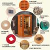 Home dry infrared sauna red light 1person