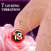 Thrusting Dildo Vibrator, Big Dildo Realistic Vibrators with 7 Thrusting Vibrating Heating Licking Modes, Silicone Dildos for Couple Women