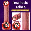Realistic Dildo, 8.4 in Soft Silicone Dildo with Strong Suction Cup, G Spot Dildo Penis Sex Toys for Women Couples Sexual