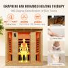 Far Infrared Wooden Sauna, Room Home Sauna Spa for 3 to 4 Person