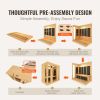 Far Infrared Wooden Sauna, Room Home Sauna Spa for 3 to 4 Person