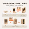Far Infrared Wooden Sauna, Room Home Sauna Spa for 2 Person, Low EMF Far Infrared Hemlock Wood Saunas with Tempered Glass Door & 2 Bluetooth Speakers