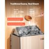 Sauna Heater, 4.5KW 240V Electric Sauna Stove, Dry Steam Bath Saunas Stove with Pre-Drilled Bracket, Fit 105 to 210 CU.FT Saunas Rooms
