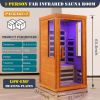 Home dry infrared sauna red light 1person