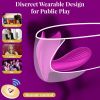 Wearable Heated Vibrator with Remote, G Spot Vibrating Sex Toy for Couples Panty Play