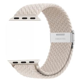 Nepfaivy Compatible With Apple Watch Band - 38mm 40mm 41mm 42mm 44mm 45mm 49mm Braided Stretchy Sport Band For Apple Watch Series SE 8 7 6 5 4 3 (Option: W13696027)