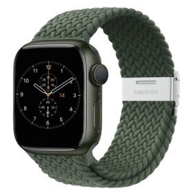 Nepfaivy Compatible With Apple Watch Band - 38mm 40mm 41mm 42mm 44mm 45mm 49mm Braided Stretchy Sport Band For Apple Watch Series SE 8 7 6 5 4 3 (Option: W13696033)