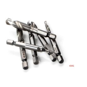 Wind Batch Hex Shank Twist Drill Bit Titanium Plated 6.35 Handle 10PC 13PC Set   High Speed Steel (Option: 4341)