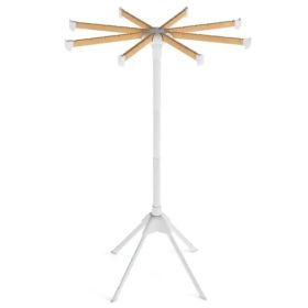 Foldable Bamboo Clothes Drying Rack With 40 Hanger Slots, Space Saving Laundry Drying Stand For Indoor Use (Option: defaulttitle)