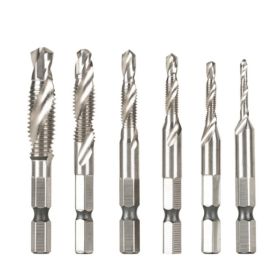 Wind Batch Hex Shank Twist Drill Bit Titanium Plated 6.35 Handle 10PC 13PC Set   High Speed Steel (Option: Sliver)