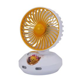 Shaking Head Fan White Li-On Rechargeable (Option: Default)