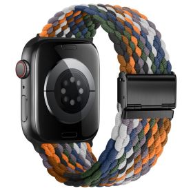 Nepfaivy Compatible With Apple Watch Band - 38mm 40mm 41mm 42mm 44mm 45mm 49mm Braided Stretchy Sport Band For Apple Watch Series SE 8 7 6 5 4 3 (Option: W13696028)