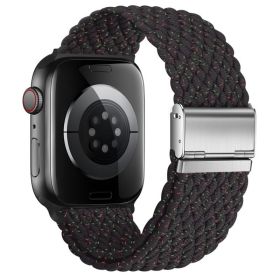 Nepfaivy Compatible With Apple Watch Band - 38mm 40mm 41mm 42mm 44mm 45mm 49mm Braided Stretchy Sport Band For Apple Watch Series SE 8 7 6 5 4 3 (Option: W13696018)