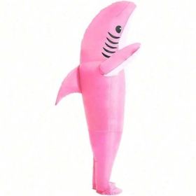 Perfect Valentine Gift, Shark Inflatable Costume, Adult Blow Up Halloween Party Outfit, Funny Group Cosplay For Birthday And Sporting Events (Option: IF Shark pink big)