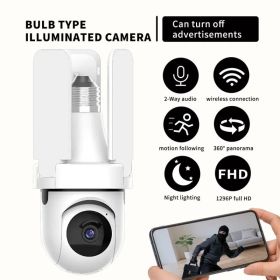 Multi Functional Three Leaf Fan Light Camera, High-definition Monitoring&soft Air Supply, Cross-border Smart Home Hot Item (Option: defaulttitle)