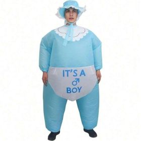 Perfect Valentine Gift Inflatable Costume For Adults With Pump Hilarious Blow Up Halloween Party Outfit, Group Costumes For Bachelorette Birthday (Option: IF boy blue)