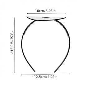 Strong Drop-resistant Hair Band Suitable For Graduation Cap (Option: Round-3pcs)